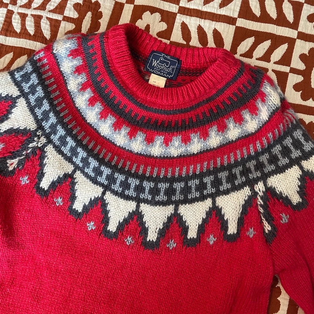 Woolrich Vintage Fair Isle Sweater Wool - Picture 2 of 6